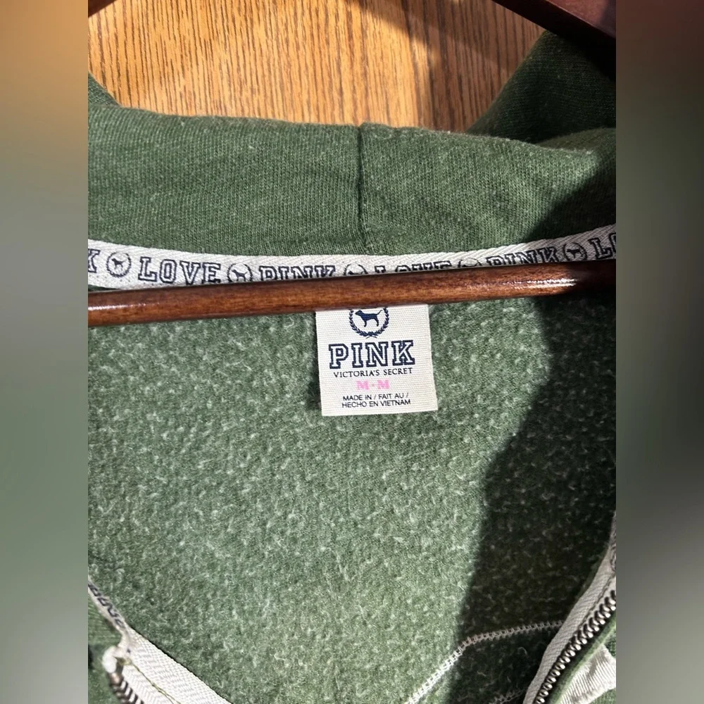 PINK ‘86 Love Pink Graphic Full Zip Hooded Jacket - Picture 3 of 5